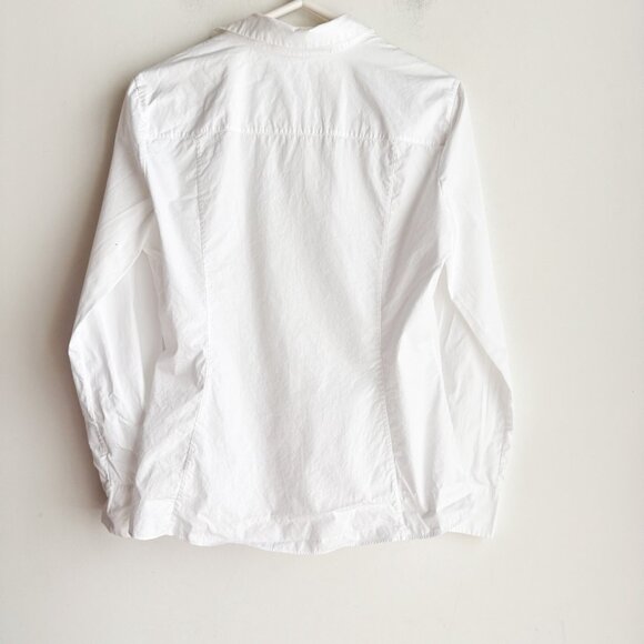 Loro Piana Classic Crisp White Long Sleeve Shirt 46 - Picture 4 of 5